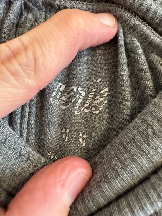 5/$55 !! 🔥 aerie Gray High-Waist Relaxed Track Joggers - Picture 2 of 3